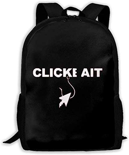 TTmom Mochilas Tipo Casual,Bolsa de Viaje Click Bait Unisex Backpack Shoulder Bag School Backpack Travel Bags Laptop Backpack