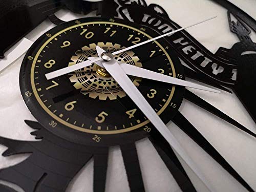 ttymei Reloj de Pared de Vinilo Trek Planet - Retro Atmosphere Silhouette Record Regalo Hecho a Mano Cool Home Art Decor No Led Light 12 Inch with_Led_Light Cartoon Wall Clock
