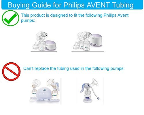 Tubo de repuesto para bombas Philips AVENT Comfort (paquete de 2)