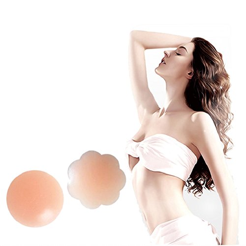 Tuopuda® Pezoneras para Mujer Cubierta de Pezón Pezoneras Adhesivas Silicona Sujetador Pezon (3 pares)