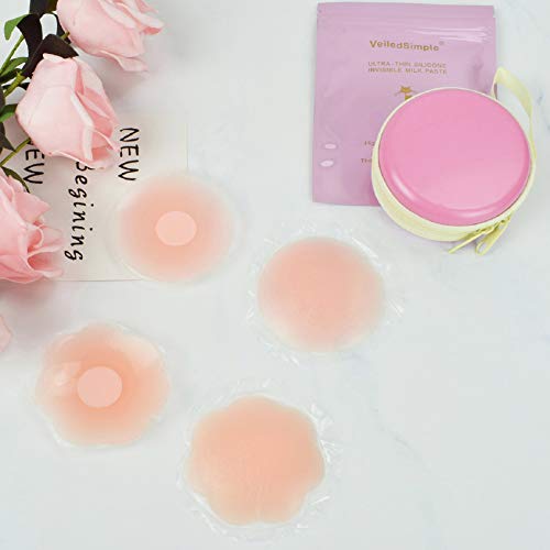 Tuopuda® Pezoneras para Mujer Cubierta de Pezón Pezoneras Adhesivas Silicona Sujetador Pezon (3 pares)