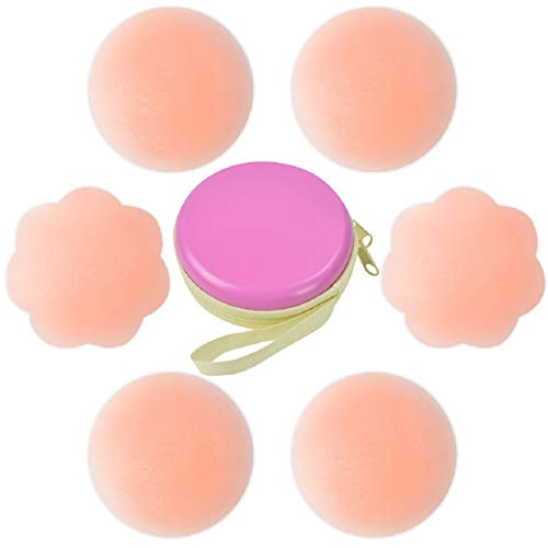 Tuopuda® Pezoneras para Mujer Cubierta de Pezón Pezoneras Adhesivas Silicona Sujetador Pezon (3 pares)