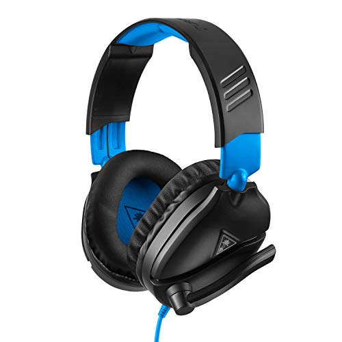 Turtle Beach Recon 70P Auriculares Gaming PS4, PS5, Xbox One, Nintendo Switch y PC, Negro/Azul