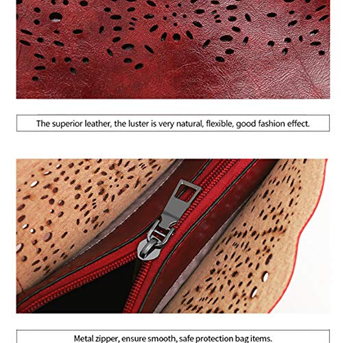 TUWEN Bolso Bolso Moda CondóN Cuatro Piezas Retro De La Tendencia Especial Solo Hombro Bolso