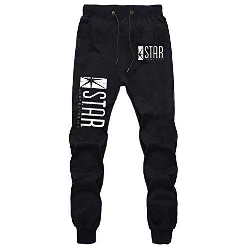 Twhoixi The Flash Star Laboratories Joggers Culturismo Gimnasios Pantalones Hombre Fitness Pantalones Deportivos Otoño Invierno Ropa Deportiva Pantalones Pantalones-XXL