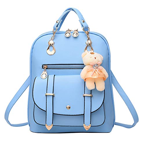 TWIFER Bolso Mochila Mujer Casual PU Material Bolsa de Escuela Bolsa Vintage Niña Mochila Peso Ligero Compacta Resistente al Agua Juveniles Mochilas Simple Estudiante