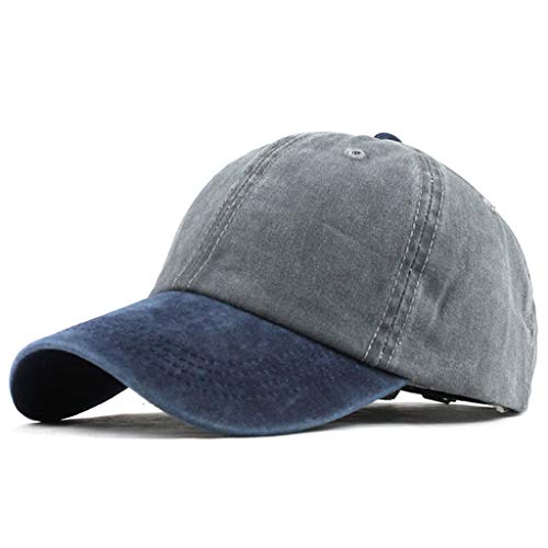 TWIFER Gorra de béisbol de algodón Hombre Mujer de Estilo Vintage Ajustable Color sólido Hip-Hop Unisex Marca Vintage para Deportes al Aire Libre Deporte Hats Verano para Hombre Mujer