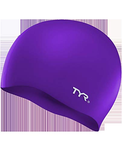 TYR Silicon No Wrnkl Gorro de Natación, Unisex Adulto, Morado, Talla Única
