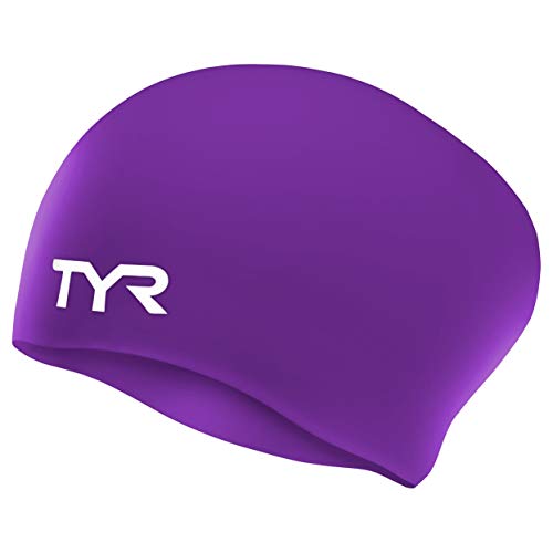 TYR Silicon No Wrnkl Gorro de Natación, Unisex Adulto, Morado, Talla Única