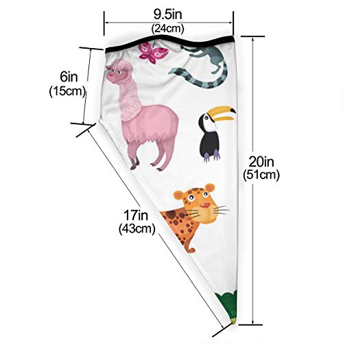 tyutrir Conjunto de Animales Mascarilla para Hombres y Mujeres Turbante al Aire Libre a Prueba de Polvo pasamontañas a Prueba de Viento Sombrero paño Deportivo Protector Solar Bufanda