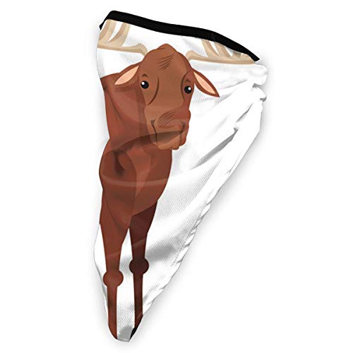 tyutrir Deer Animal iocn Mascarilla para Hombres y Mujeres Turbante al Aire Libre a Prueba de Polvo a Prueba de Viento pasamontañas Sombrero paño Deportes Protector Solar Bufanda