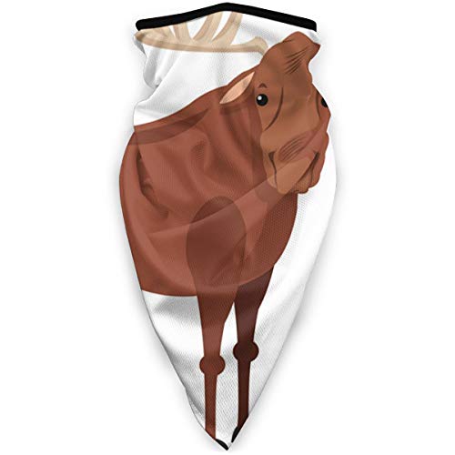 tyutrir Deer Animal iocn Mascarilla para Hombres y Mujeres Turbante al Aire Libre a Prueba de Polvo a Prueba de Viento pasamontañas Sombrero paño Deportes Protector Solar Bufanda