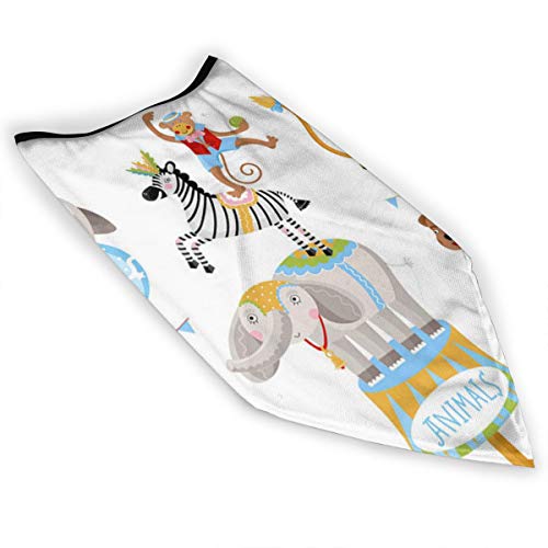 tyutrir Los Animales de Circo realizan Trucos Mascarilla para Hombres y Mujeres Turbante al Aire Libre a Prueba de Polvo a Prueba de Viento pasamontañas Sombrero paño Protector Solar Bufanda