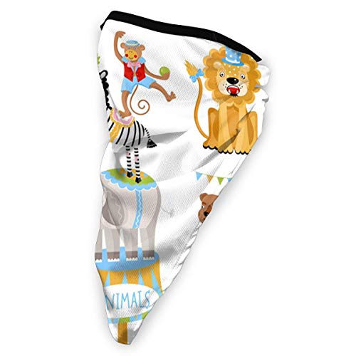 tyutrir Los Animales de Circo realizan Trucos Mascarilla para Hombres y Mujeres Turbante al Aire Libre a Prueba de Polvo a Prueba de Viento pasamontañas Sombrero paño Protector Solar Bufanda