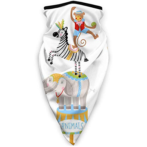 tyutrir Los Animales de Circo realizan Trucos Mascarilla para Hombres y Mujeres Turbante al Aire Libre a Prueba de Polvo a Prueba de Viento pasamontañas Sombrero paño Protector Solar Bufanda