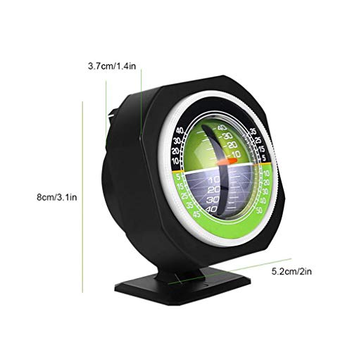 TYYW Brújulas, Pendiente de Coches al Aire Libre brújula vehículo Auto Pendiente medidor de Nivel declinómetro Gradiente inclinómetro de Alta precisión del Coche del vehículo Medidor