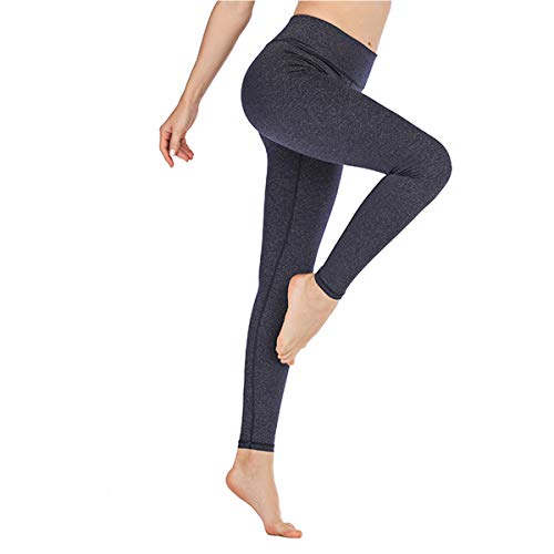 U/A Medias Deportivas de Nailon para Mujer, Cintura Alta, elástico, Desnudo, Transpirable, de Secado rápido, Pantalones Deportivos de Color Puro, Pantalones de Yoga, Mallas Deportivas