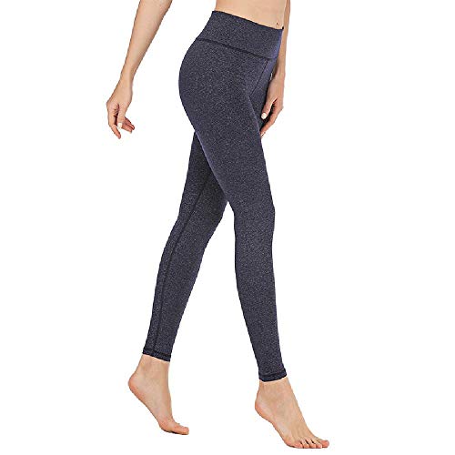 U/A Medias Deportivas de Nailon para Mujer, Cintura Alta, elástico, Desnudo, Transpirable, de Secado rápido, Pantalones Deportivos de Color Puro, Pantalones de Yoga, Mallas Deportivas