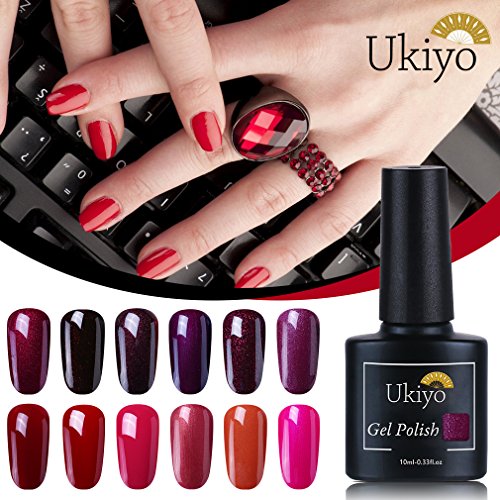 Ukiyo - Gel de esmalte para uñas UV LED de colores, serie High Gloss, 12 unidades 12PCS-2 …
