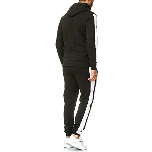UMore Chándal para Hombre Conjunto de chándal para Hombre con cordón Sudadera con Capucha Pantalones de chándal para Gimnasio Deporte