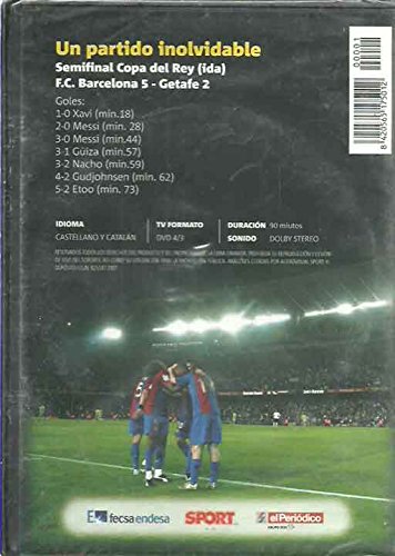 Un partido Inolvidable FC Barcelona 5 - Getafe 2 DVD