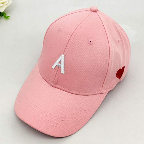 Una Letra Gorra de béisbol versión Coreana de la Gorra con Visera de ala Curva niños y niñas Personalidad Ocio Sombra Marea