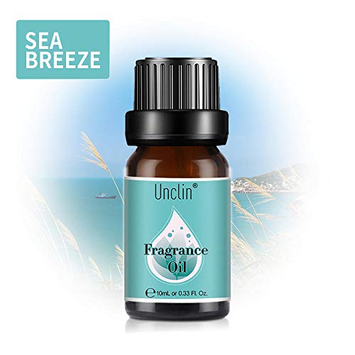 Unclin Aceites de Frangancia, Aceites Esenciales para Humidificador, Aromaterapia para Hogar, Oficina 10ml - Brisa marina