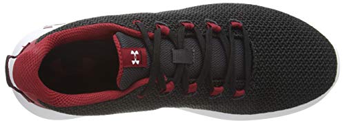 Under Armour Ripple, Zapatillas de Running para Hombre, Negro (Black/Jet Gray/Aruba Red (005) 005), 42.5 EU