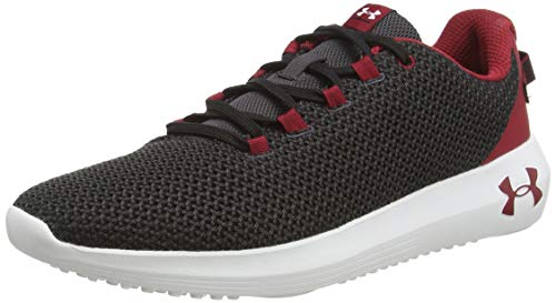 Under Armour Ripple, Zapatillas de Running para Hombre, Negro (Black/Jet Gray/Aruba Red (005) 005), 42.5 EU