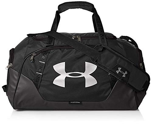 Under Armour UA Undeniable Duffle 3.0 MD Bolsa Deportiva, Unisex Adulto, Negro (Black/Black/Silver 001), 33 x 64 x 28 cm
