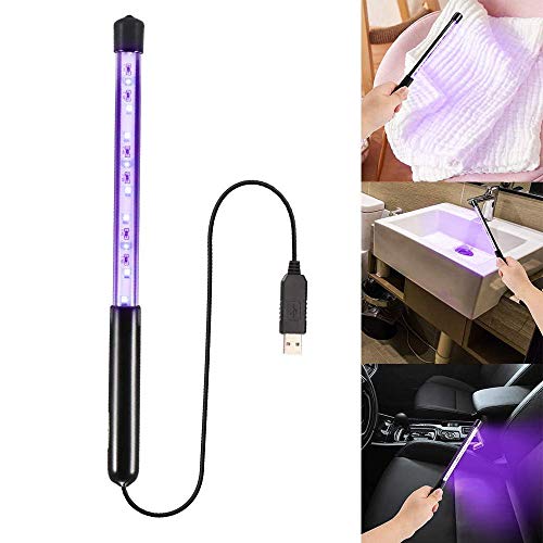 Unionon Lámpara de Esterilización UV Lámpara de Desinfección Portátil Lámpara UV UVC de alta Energía Con Puerto USB y 7 Cuentas de Lámpara Apto para Todos los Artículos que Requieren Desinfección