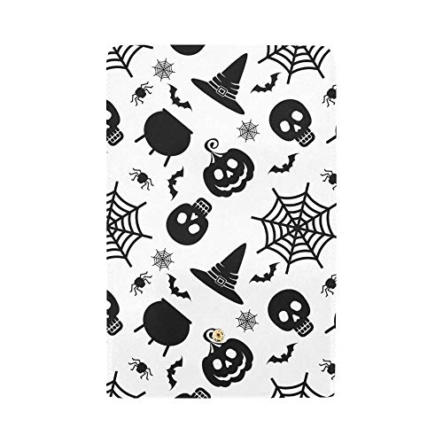 Unique Custom Halloween Black Icons Women Trifold Wallet Long Purse Credit Card Holder Case Bolso