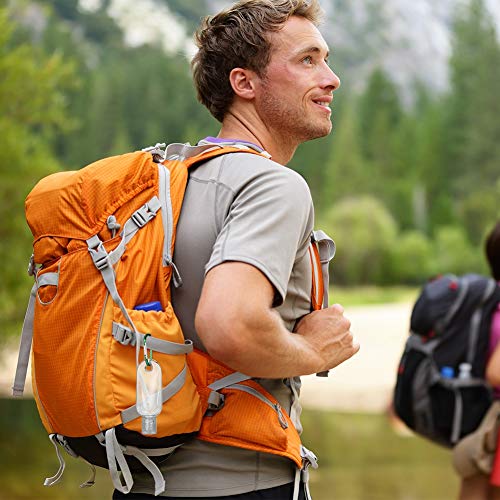 upain Botellas de Viaje Reutilizable Contenedor Vacías Botellas de Plástico Recargable Vacía Botellas con Llavero para Viajes Actividades al Aire Libre Viajes de Negocios 12 Piezas