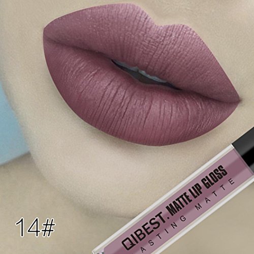 upxiang 18 Color moda labios maquillaje sexy larga duración de terciopelo mate brillo de labios Líquido Pintalabios Crema