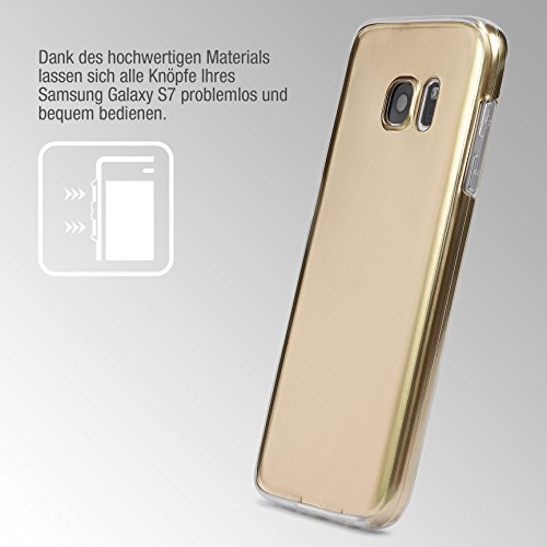 Urcover® Sony Xperia M4 Aqua | Funda Carcasa 360 Grados Ultra Slim Metálico | TPU en Oro | Case Cover Protección Completa Smartphone Móvil Accesorio