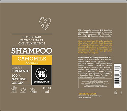 Urtekram Champú de Manzanilla - 1000 ml