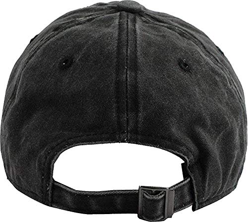 Ushpoy USA Andorra Yin Yang Adjustable Baseball Cap Dad Hat Trucker Cap,Black,One Size