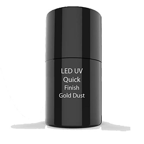 UV/LED Quick Finish Gel Gold Dust 5ml - (Dorado)
