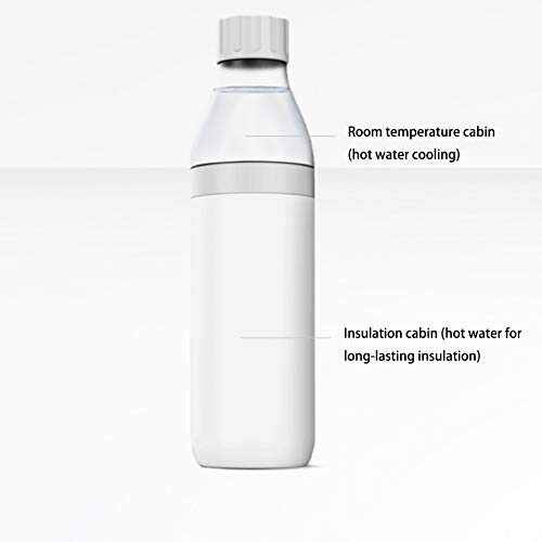 UYIDE Botella De Agua Térmica - Frasco Termo De Acero Inoxidable - Aislamiento Vacío - Botellas Termica Reutilizable Frascos Térmicos para Al Aire Libre, Yoga, Escuela, Niño,Rosado