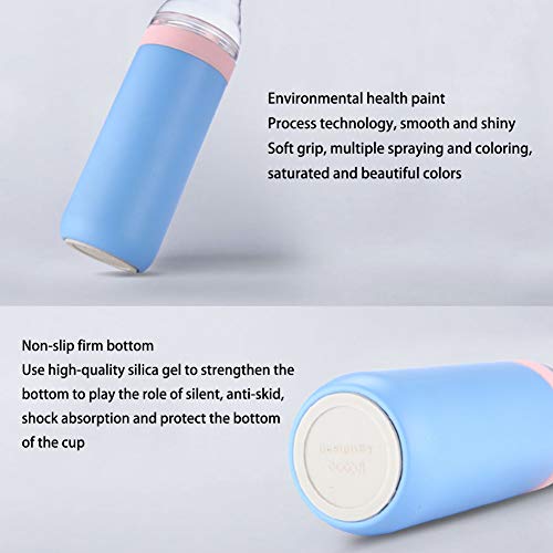 UYIDE Botella De Agua Térmica - Frasco Termo De Acero Inoxidable - Aislamiento Vacío - Botellas Termica Reutilizable Frascos Térmicos para Al Aire Libre, Yoga, Escuela, Niño,Rosado