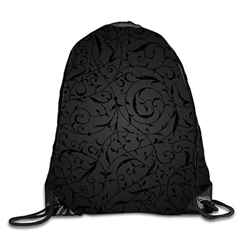 uykjuykj Bolsos De Gimnasio,Mochilas,Black Lines Sackpack Drawstring Backpack Waterproof Gymsack Daypack For Men Women Black Lines1 Lightweight Unique 17x14 IN