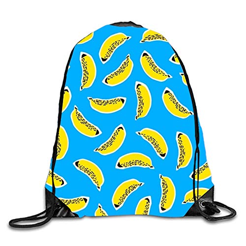 uykjuykj Bolsos De Gimnasio,Mochilas,Drawstring Backpack Rucksack Shoulder Bags Gym Bag Travel Backpack Red Snake Banana FRENZY20 Lightweight Unique 17x14 IN