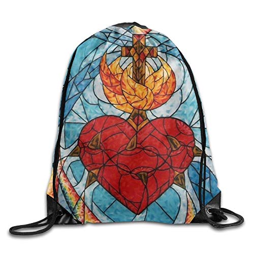 uykjuykj Bolsos De Gimnasio,Mochilas,Sugar Flower Skull Cartoon Teens Drawstring Bag Waterproof String Bags Volleyball Lightweight Unique 17x14 IN