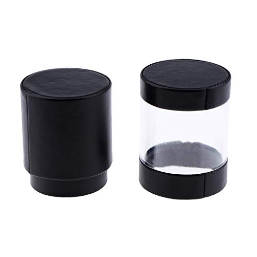 Vacía Caja Cosmética Estante de Cepillo de Maquillaje Estuche de Pincel Envase de Brocha Organizador - Negro