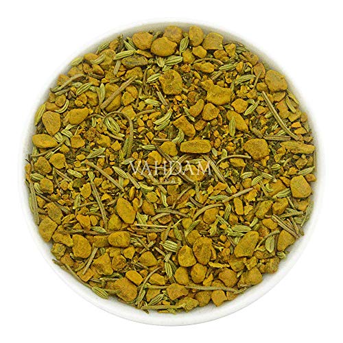 VAHDAM, Té de Hierbas de Hinojo de Cúrcuma, Hojas Sueltas (100 tazas), 200g | infusiones para adelgazar |Mezcla de té de cúrcuma y hinojo