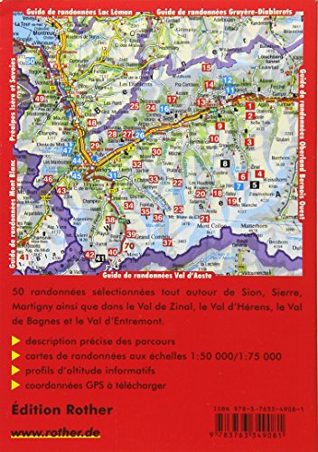 Valais Romand (Unterwallis - französische Ausgabe): Du Lac Léman à Sierre. Les 50 plus belles randonnées. Avec traces GPS (Guide de randonnées)