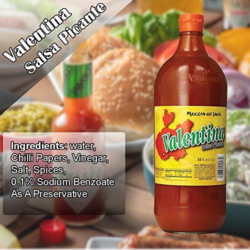 Valentina Salsa Picante Mexican Sauce, Hot, 34 Ounce