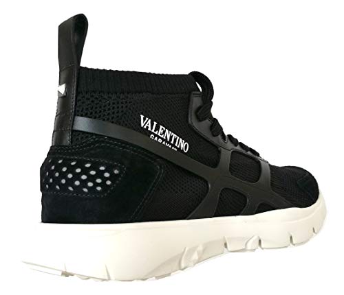 Valentino - Zapatillas de Hombre High-Top QY2S0A57 GHB 0NO, Color Negro Negro Size: 42 EU