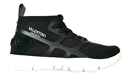Valentino - Zapatillas de Hombre High-Top QY2S0A57 GHB 0NO, Color Negro Negro Size: 42 EU