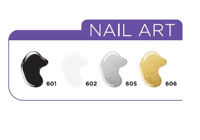 Valmy Pintauñas Nail Art Decorativo con Pincel de Precisión, Blanco